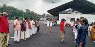 സി പി ഐ പത്തനംതിട്ട ജില്ലാ സമ്മേളനം ; ചുവപ്പ് സേന മാർച്ച് പരിശീലനം കോന്നിയിൽ പുരോഗമിക്കുന്നു