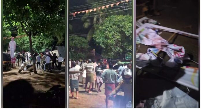 കാസർകോട് സന്ദീപ് വാര്യരുടെ റോഡ് ഷോയ്ക്കിടെ സംഘർഷം കാസർകോട് സന്ദീപ് വാര്യരുടെ റോഡ് ഷോയ്ക്കിടെ സംഘർഷം