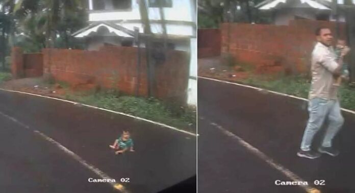 കൊണ്ടോട്ടിയിൽ മുട്ടിലിഴഞ്ഞ് നടുറോഡിലെത്തിയ കുഞ്ഞ് അത്ഭുതകരമായി രക്ഷപെട്ടു കൊണ്ടോട്ടിയിൽ മുട്ടിലിഴഞ്ഞ് നടുറോഡിലെത്തിയ കുഞ്ഞ് അത്ഭുതകരമായി രക്ഷപെട്ടു
