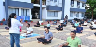 അന്താരാഷ്ട്ര യോഗാ ദിനം ; ജില്ലാ പോലീസ് ആസ്ഥാനത്ത് യോഗ പരിശീലനം സംഘടിപ്പിച്ചു