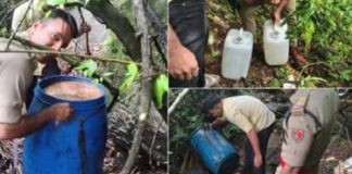 കോഴിക്കോട് താമരശ്ശേരിയിൽ വീണ്ടും വ്യാജ വാറ്റ് ശേഖരം പിടികൂടി