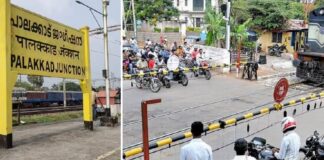 അടച്ചിട്ട റെയിൽവേ ലെവൽ ക്രോസിംഗ് ഗേറ്റ് മറികടന്നു ; 6 പേരുടെ ഡ്രൈവിംഗ് ലൈസൻസ് സസ്പെൻഡ് ചെയ്തു