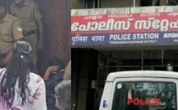 നെയ്യാറ്റിൻകരയിൽ വീട് ഒഴിപ്പിക്കാനെത്തിയ ഉദ്യോഗസ്ഥർക്കും പോലീസ് സംഘത്തിനും മുന്നിൽ ആത്മഹത്യാ ഭീഷണിയുമായി കുടുംബാംഗങ്ങൾ