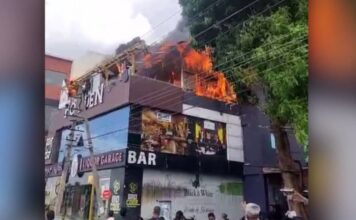 അടുക്കളയിലെ ഗ്യാസ് സിലിണ്ടർ പൊട്ടിത്തെറിച്ച് പബ്ബിൽ തീപിടുത്തം; 2 ജീവനക്കാർ മരിച്ചു, 5 പേർക്ക് പരിക്കേറ്റു