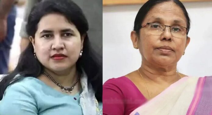 വീണയുടെ ഇഡി നോട്ടീസിൽ പ്രതികരിച്ച് കെ കെ ശൈലജ വീണയുടെ ഇഡി നോട്ടീസിൽ പ്രതികരിച്ച് കെ കെ ശൈലജ