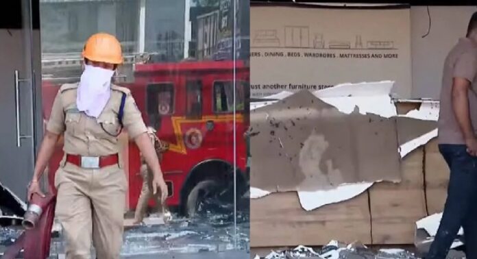 തിരുവനന്തപുരത്ത് ആനയറയിൽ മെത്തക്കടയ്ക്ക് തീപിടിച്ച് അപകടം തിരുവനന്തപുരത്ത് ആനയറയിൽ മെത്തക്കടയ്ക്ക് തീപിടിച്ച് അപകടം