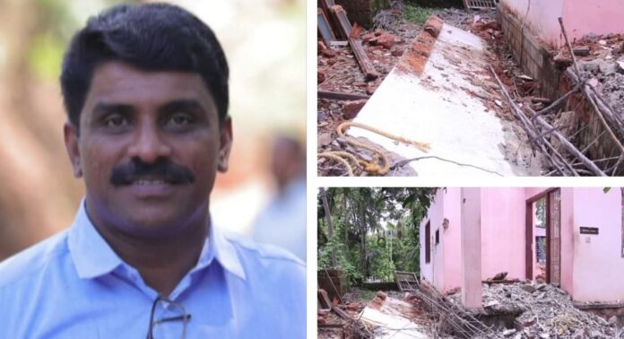 പഴയ വീട് പൊളിച്ച് മാറ്റുന്നതിനിടെ സ്ലാബ് തകർന്ന് ദേഹത്ത് വീണു ; കണ്ണൂരിൽ യുവാവിന് ദാരുണാന്ത്യം പഴയ വീട് പൊളിച്ച് മാറ്റുന്നതിനിടെ സ്ലാബ് തകർന്ന് ദേഹത്ത് വീണു ; കണ്ണൂരിൽ യുവാവിന് ദാരുണാന്ത്യം