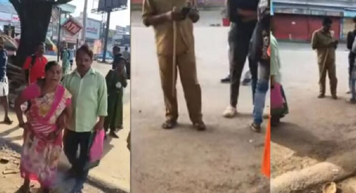 ഭിക്ഷാടനത്തിനെത്തിയ സ്ത്രീയെ വടികൊണ്ട് അടിച്ച് ഓടിച്ചു ; കെഎസ്ആർടിസി ജീവനക്കാരനെതിരെ പരാതി ഭിക്ഷാടനത്തിനെത്തിയ സ്ത്രീയെ വടികൊണ്ട് അടിച്ച് ഓടിച്ചു ; കെഎസ്ആർടിസി ജീവനക്കാരനെതിരെ പരാതി