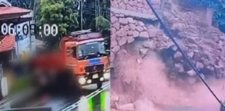 കാഞ്ഞങ്ങാട് സ്കൂളിന്റെ ചുറ്റുമതിൽ ഇടിഞ്ഞുവീണ് അപകടം