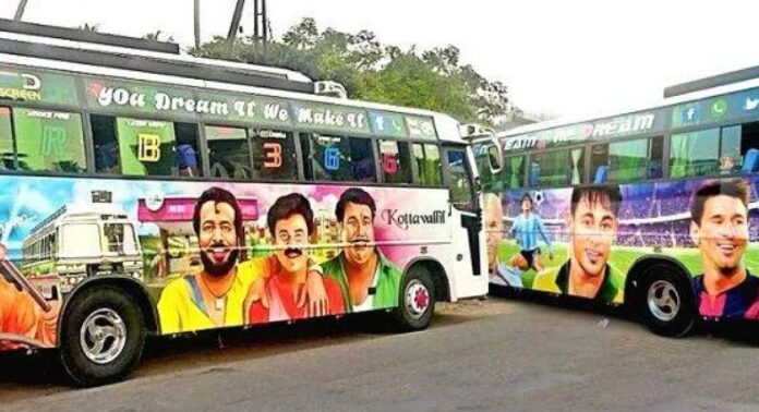 ടൂറിസ്റ്റ് ബസ്സുകളുടെ വെള്ള നിറം മാറുന്നു ടൂറിസ്റ്റ് ബസ്സുകളുടെ വെള്ള നിറം മാറുന്നു