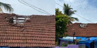 വിമാനം താഴ്ന്ന് പറന്നു ; നെടുമ്പാശ്ശേരിയില് വീടിന്റെ മേല്ക്കൂര തകര്ന്നു , ഒരാള്ക്ക് പരിക്ക്