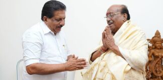 വെള്ളാപ്പള്ളി നടേശനെ വീട്ടിലെത്തി കണ്ട് മോന്സ് ജോസഫ്