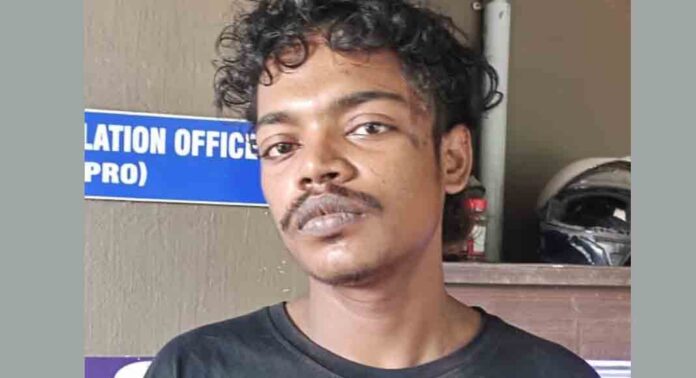 പോലീസുകാര്ക്ക് നേരെ ഗുണ്ട് കത്തിച്ച് എറിഞ്ഞ് ദേഹോപദ്രവം ചെയ്ത കേസിലെ പ്രതി അറസ്റ്റില് പോലീസുകാര്ക്ക് നേരെ ഗുണ്ട് കത്തിച്ച് എറിഞ്ഞ് ദേഹോപദ്രവം ചെയ്ത കേസിലെ പ്രതി അറസ്റ്റില്