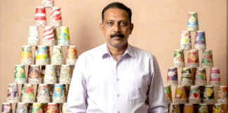 ഹോബികളിൽ വിരിഞ്ഞ ലോക റെക്കോർഡ് ; പേപ്പർ കപ്പുകളുടെ ശേഖരണവുമായി ഗിന്നസ് തിളക്കത്തിൽ സുനിൽ ജോസഫ്