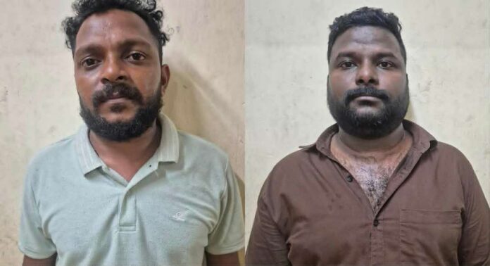 വിദേശത്ത് ജോലി വാഗ്ദാനം ചെയ്ത് ലക്ഷങ്ങൾ തട്ടിയ കേസിൽ രണ്ടുപേർ അറസ്റ്റിൽ വിദേശത്ത് ജോലി വാഗ്ദാനം ചെയ്ത് ലക്ഷങ്ങൾ തട്ടിയ കേസിൽ രണ്ടുപേർ അറസ്റ്റിൽ