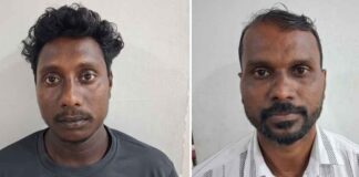 കടയുടമയെയും മകനെയും തലയ്ക്ക് കല്ല് കൊണ്ടിടിച്ച് പരിക്കേൽപ്പിച്ച കേസിൽ രണ്ട് പേർ പിടിയിലായി