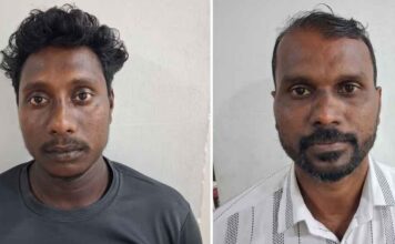 കടയുടമയെയും മകനെയും തലയ്ക്ക് കല്ല് കൊണ്ടിടിച്ച് പരിക്കേൽപ്പിച്ച കേസിൽ രണ്ട് പേർ പിടിയിലായി