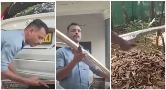 കാറിന്റെ പിന്നിൽ ബമ്പര് ഗാര്ഡ് വെച്ചതിന് തനിക്ക് 5000 രൂപ പിഴ ലഭിച്ചെന്ന് ടാക്സി ഡ്രൈവർ കാറിന്റെ പിന്നിൽ ബമ്പര് ഗാര്ഡ് വെച്ചതിന് തനിക്ക് 5000 രൂപ പിഴ ലഭിച്ചെന്ന് ടാക്സി ഡ്രൈവർ