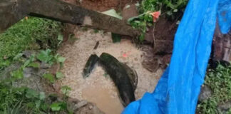 പന്തളത്ത് ശക്തമായ മഴയില് കിണര് ഇടിഞ്ഞു താഴ്ന്നു