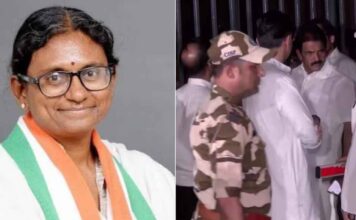 കോൺഗ്രസ് സ്ഥാനാർഥി മീനാക്ഷി നടരാജന്റെ പത്രിക തള്ളിയതിൽ കോൺഗ്രസ് പ്രതിഷേധം