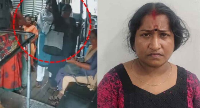 സ്വകാര്യ ബസിൽ പട്ടാപ്പകൽ മോഷണം നടത്തിയ കേസിൽ യുവതി അറസ്റ്റിൽ സ്വകാര്യ ബസിൽ പട്ടാപ്പകൽ മോഷണം നടത്തിയ കേസിൽ യുവതി അറസ്റ്റിൽ