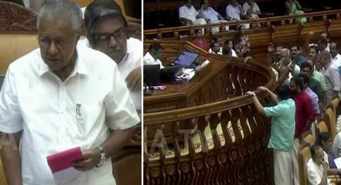 സർക്കാരിനെതിരെ ഗുരുതര അഴിമതി ആരോപണമുയർത്തി പ്രതിപക്ഷ നേതാവ് ; മദ്യത്തിന്റെ നികുതിയിളവിൽ സഭയിൽ ബഹളം സർക്കാരിനെതിരെ ഗുരുതര അഴിമതി ആരോപണമുയർത്തി പ്രതിപക്ഷ നേതാവ് ; മദ്യത്തിന്റെ നികുതിയിളവിൽ സഭയിൽ ബഹളം