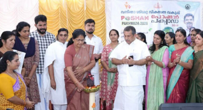 പോഷൻ പക്വാഡ 2026 ന് കോന്നി ബ്ലോക്ക് പഞ്ചായത്തില് തുടക്കമായി പോഷൻ പക്വാഡ 2026 ന് കോന്നി ബ്ലോക്ക് പഞ്ചായത്തില് തുടക്കമായി