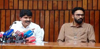 കൃഷിമന്ത്രി ടി.സിദ്ദിഖിന്റെ വാർത്താ സമ്മേളനത്തിൽ ശ്രീറാം വെങ്കിട്ടരാമൻ പങ്കെടുത്തതിനെതിരെ പ്രതിഷേധവുമായി മാധ്യമ പ്രവർത്തകർ
