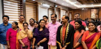 വീണ്ടും സത്യപ്രതിജ്ഞ ചെയ്ത് തിരുവനന്തപുരം കോര്പറേഷനിലെ 19 ബിജെപി കൗണ്സിലര്മാര്