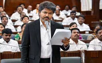 ഗവര്ണറുടെ നയപ്രഖ്യാപനത്തിൽ വന്ദേമാതരം ഒഴിവാക്കി വിജയ് സർക്കാർ