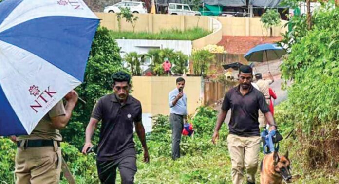 മഞ്ചേരി മാലാംകുളത്ത് കാട് വെട്ടിത്തെളിക്കുന്നതിനിടെ തലയോട്ടി കണ്ടെത്തി മഞ്ചേരി മാലാംകുളത്ത് കാട് വെട്ടിത്തെളിക്കുന്നതിനിടെ തലയോട്ടി കണ്ടെത്തി