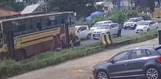 തൃശ്ശൂർ മരത്താക്കരയിൽ കെഎസ്ആർടിസി ബസ് ടോറസ് ലോറിക്ക് പിന്നിലിടിച്ചു ; 9 പേർക്ക് പരിക്ക്