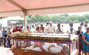 ജാനകിയമ്മക്ക് മൈസൂരുവിൽ പൂർണ്ണ ഔദ്യോഗിക ബഹുമതികളോടെ സംസ്കാരം
