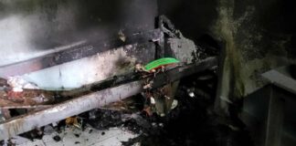വാടകവീടൊഴിയാന് ആവശ്യപ്പെട്ടതോടെ ഉടമയെ ആക്രമിച്ച് താമസിച്ചിരുന്ന മുറിയ്ക്ക് തീയിട്ട് യുവാവ്