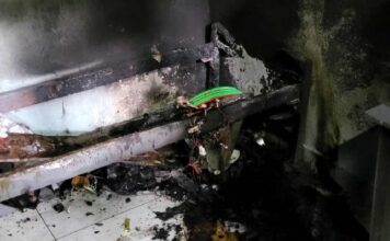 വാടകവീടൊഴിയാന് ആവശ്യപ്പെട്ടതോടെ ഉടമയെ ആക്രമിച്ച് താമസിച്ചിരുന്ന മുറിയ്ക്ക് തീയിട്ട് യുവാവ്