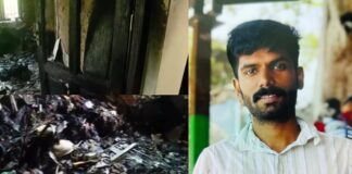 കണ്ണൂരിൽ രക്ഷിതാക്കൾ പണം നൽകാത്തതിൽ പ്രതിഷേധിച്ച് സ്വന്തം വീടിന് തീയിട്ട് യുവാവ്