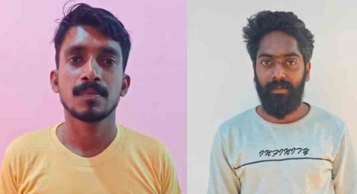 പോലീസ് ഉദ്യോഗസ്ഥനാണെന്ന് തെറ്റദ്ധരിച്ച് യുവാവിനെ പേനാക്കത്തികൊണ്ട് ആക്രമിച്ച് കൊല്ലാൻ ശ്രമിച്ച രണ്ടുപേർ പിടിയിൽ പോലീസ് ഉദ്യോഗസ്ഥനാണെന്ന് തെറ്റദ്ധരിച്ച് യുവാവിനെ പേനാക്കത്തികൊണ്ട് ആക്രമിച്ച് കൊല്ലാൻ ശ്രമിച്ച രണ്ടുപേർ പിടിയിൽ