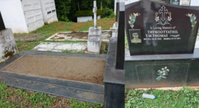 മല്ലപ്പള്ളിയില് കല്ലറകളിലെ ഗ്രാനൈറ്റ് സ്ലാബ് മോഷണം : അന്വേഷണം കല്ലറ നിര്മ്മാണ തൊഴിലാളികളിലേക്ക് മല്ലപ്പള്ളിയില് കല്ലറകളിലെ ഗ്രാനൈറ്റ് സ്ലാബ് മോഷണം : അന്വേഷണം കല്ലറ നിര്മ്മാണ തൊഴിലാളികളിലേക്ക്