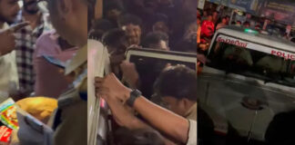 പോലീസ് വാഹനത്തിൽ മദ്യവും ചീട്ടും ; എസ്.ഐയെയും ഡ്രൈവറെയും നാട്ടുകാർ തടഞ്ഞുവെച്ചു