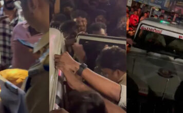 പോലീസ് വാഹനത്തിൽ മദ്യവും ചീട്ടും ; എസ്.ഐയെയും ഡ്രൈവറെയും നാട്ടുകാർ തടഞ്ഞുവെച്ചു