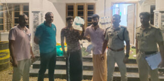 കഞ്ചാവും വാറ്റ് ചാരായവുമായി റാന്നിയില് യുവാക്കള് പിടിയില്