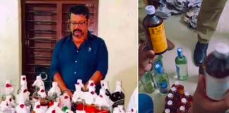 തലസ്ഥാന നഗരത്തിലെ വീട്ടിൽ വ്യാജ മദ്യ നിർമ്മാണ കേന്ദ്രം ; പ്രതി പിടിയിൽ