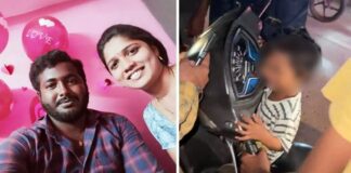 മൂന്ന് വയസ്സുള്ള കുട്ടിയെ പാലത്തിന് മുകളിലെ സ്കൂട്ടറിലിരുത്തി മാതാപിതാക്കൾ ജീവനൊടുക്കി