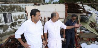 മഴക്കെടുതി; ദുരന്ത ബാധിത പ്രദേശങ്ങൾ സന്ദർശിച്ച് മന്ത്രി റോജി.എം.ജോൺ