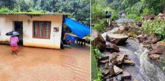 കണ്ണൂരിലെ മലയോര മേഖലയില് കനത്ത മഴ ; പാല്ചുരം റോഡ് തകര്ന്നു , പഴശ്ശി ഡാം തുറക്കും