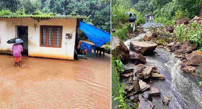 കണ്ണൂരിലെ മലയോര മേഖലയില് കനത്ത മഴ ; പാല്ചുരം റോഡ് തകര്ന്നു , പഴശ്ശി ഡാം തുറക്കും കണ്ണൂരിലെ മലയോര മേഖലയില് കനത്ത മഴ ; പാല്ചുരം റോഡ് തകര്ന്നു , പഴശ്ശി ഡാം തുറക്കും
