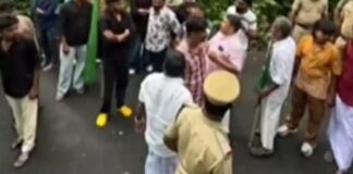 തൊടുപുഴയിൽ മുസ്ലിം ലീഗ് സംസ്ഥാന വൈസ് പ്രസിഡന്റിനെ വഴിയിൽ തടഞ്ഞ് യൂത്ത് ലീഗ് പ്രവർത്തകർ