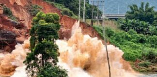 മാറാടിയിൽ വീണ്ടും മണ്ണിടിച്ചിൽ ; പൈനാപ്പിൾ തോട്ടം ഒലിച്ചു പോയി