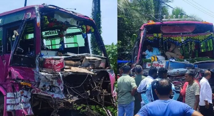 തലശേരിയിൽ ബസുകൾ കൂട്ടിയിടിച്ച് അപകടം ; 70 പേർക്ക് പരിക്ക് തലശേരിയിൽ ബസുകൾ കൂട്ടിയിടിച്ച് അപകടം ; 70 പേർക്ക് പരിക്ക്