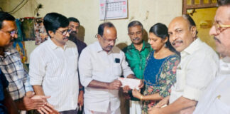 നേഴ്സിങ്ങ് വിദ്യാർത്ഥിയുടെ ക്യാൻസർ ചികിത്സക്ക് സഹായവുമായി എ.കെ.ജി.എസ്.എം.എ